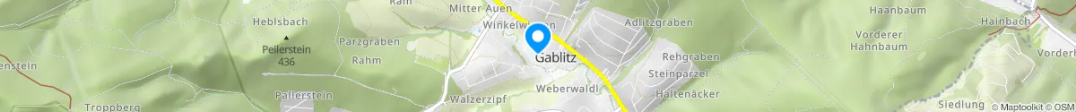Kartendarstellung des Standorts für Apotheke Waldstern in 3003 Gablitz
